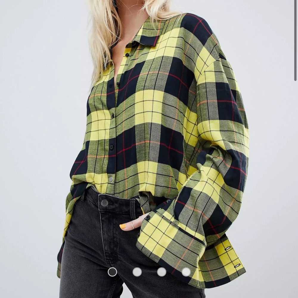 Cheap Monday flannel check shirt in plaid